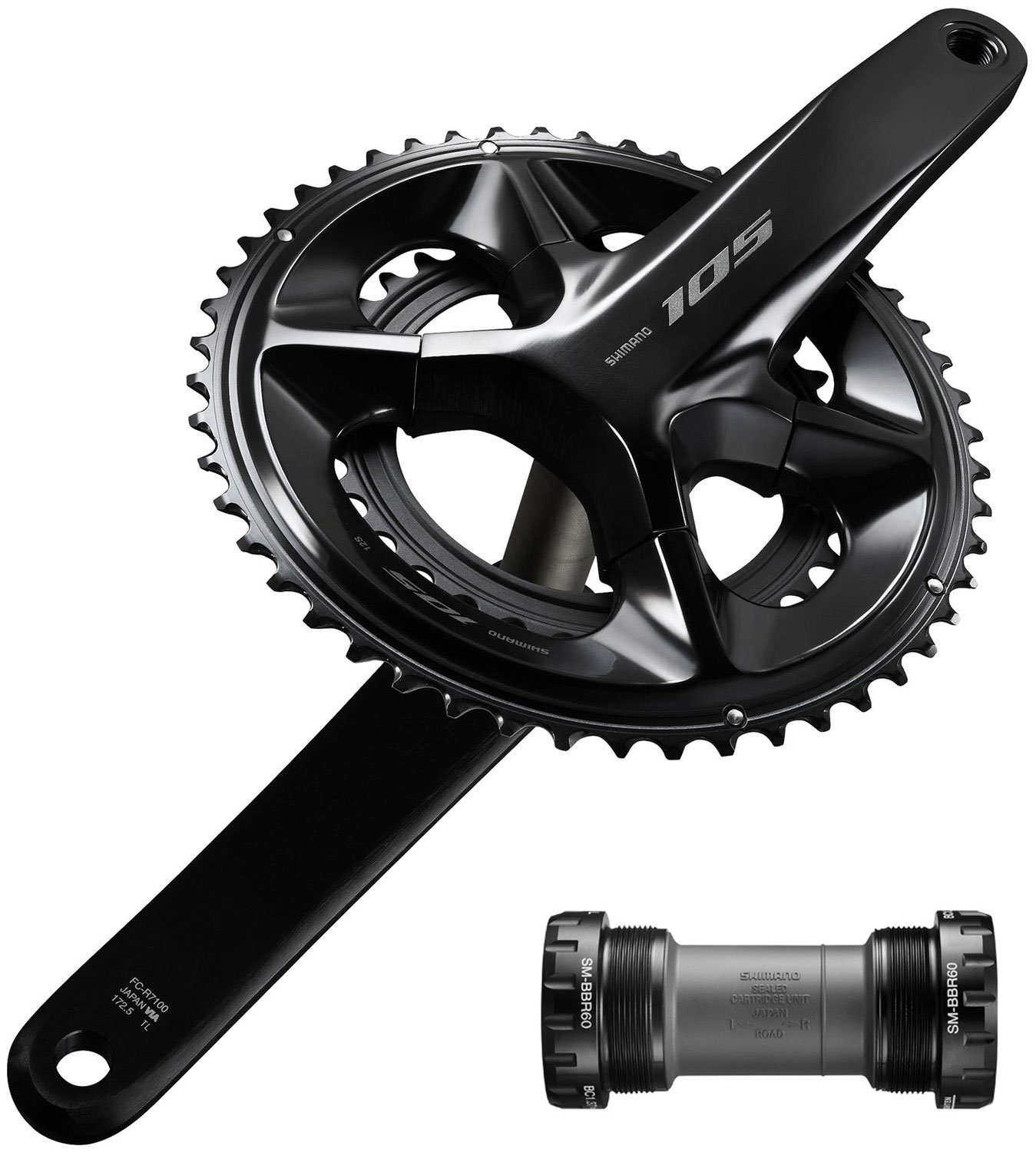 Shimano 105 R7100 Gruppo disco a 2x12 velocità 140/140 mm - immagine 2