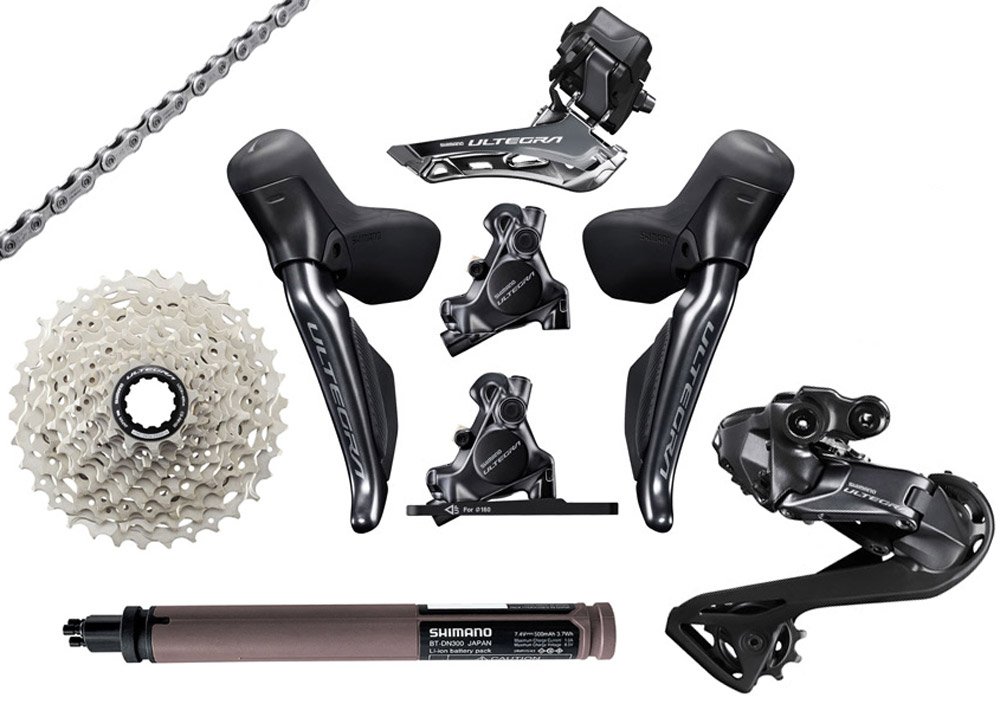 Shimano Kit di aggiornamento ULTEGRA Di2 R8170 2x12 velocità Disco